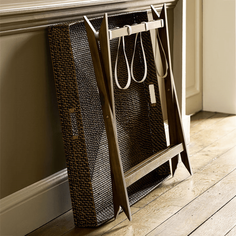 Wittering Rattan Coffee Table With Stand, Antique Brown