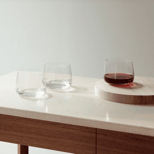 Image showing the Metropolitan Set of 4 Stemless Glass, Clear product.