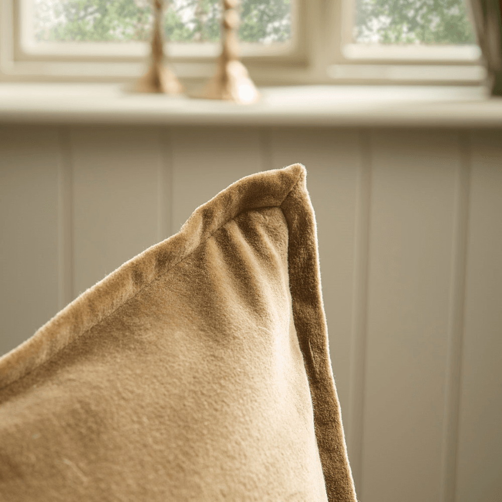 Velvet & Cotton Linen Cushion Cover