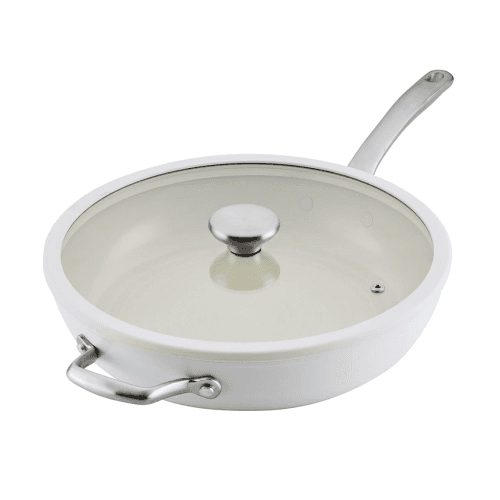 Image showing the Halo Laser Defence Covered Skillet, White product.