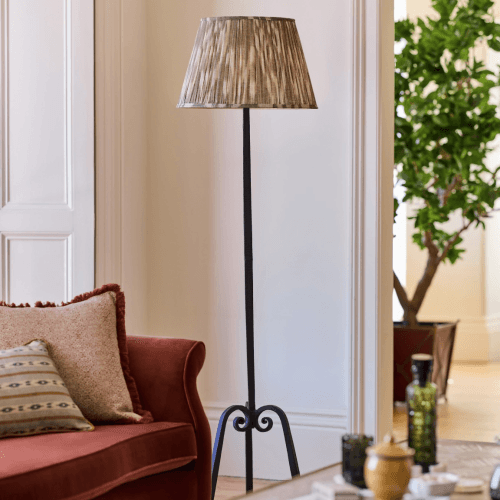 Image showing the Nasmyth Floor Lamp Base, Blackened Bronze product.