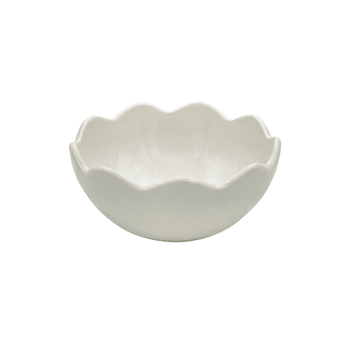 Image showing the Scalloped Bowl, D15cm, Cream product.