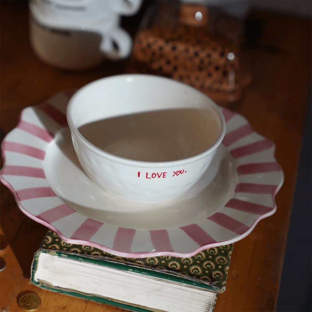 I Love You Breakfast Set, Red
