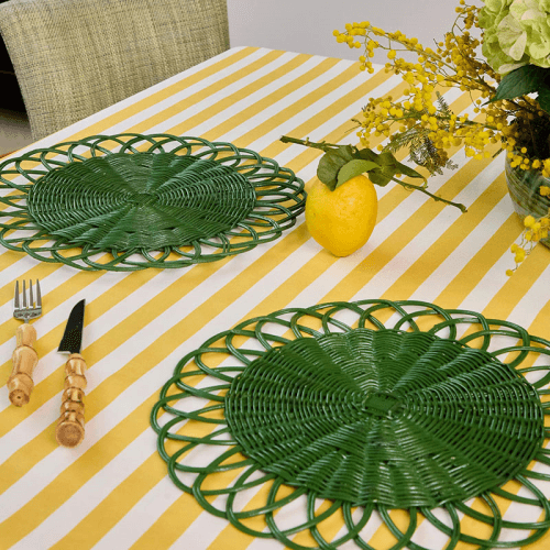 Image showing the Striped Tablecloth product.