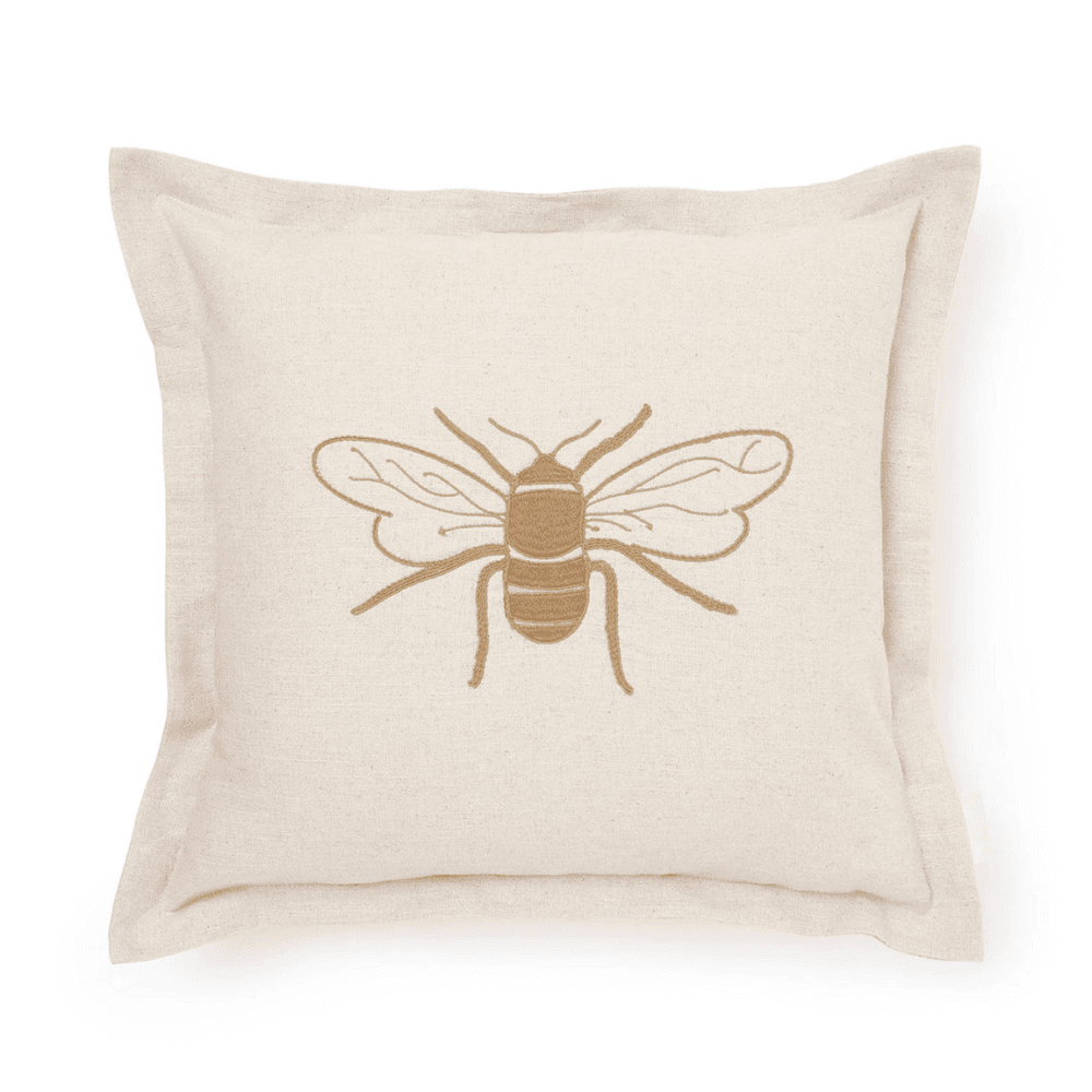 Bees Cushion, Natural