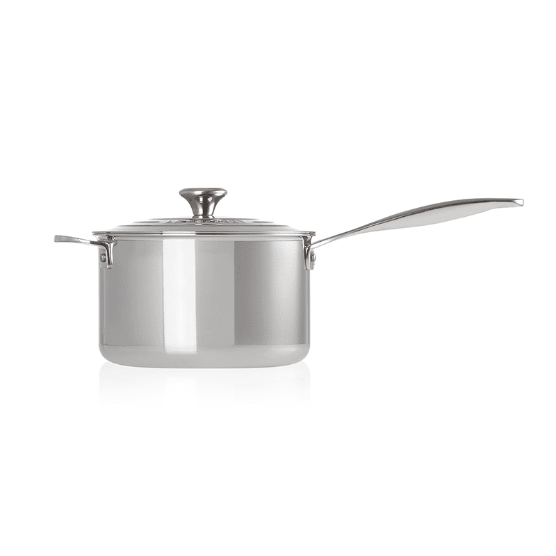 Signature Uncoated Saucepan with lid