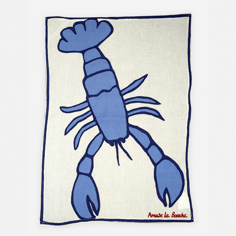 Tea Towel, Azure Lobster