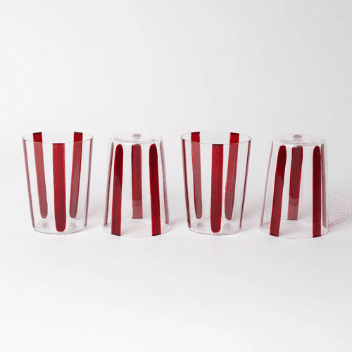 Image showing the Nova Stripe Set of 4 Tumblers product.