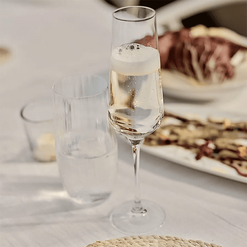 Pimlico Set of 4 Champagne Flute, Clear