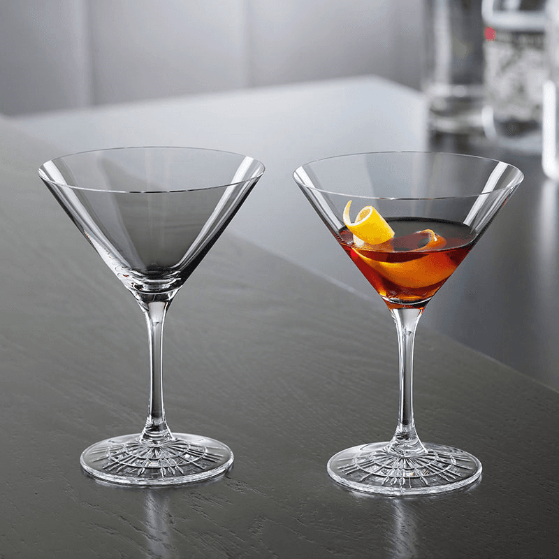 Perfect Serve Set of 4 Cocktail Glasses, Clear