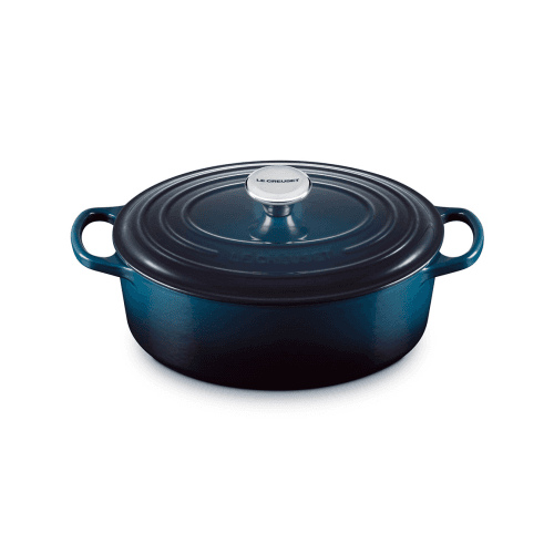Image showing the Signature Cast Iron Oval Casserole, D27cm, Nuit product.