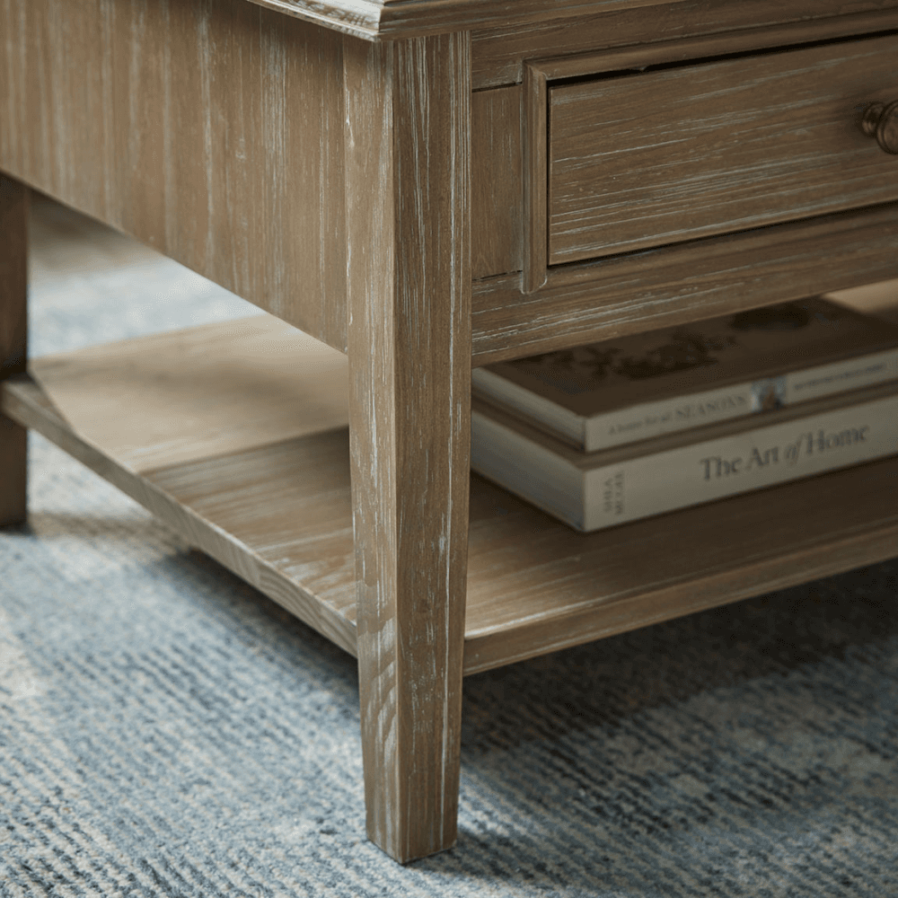 Camille Coffee Table, Limewashed