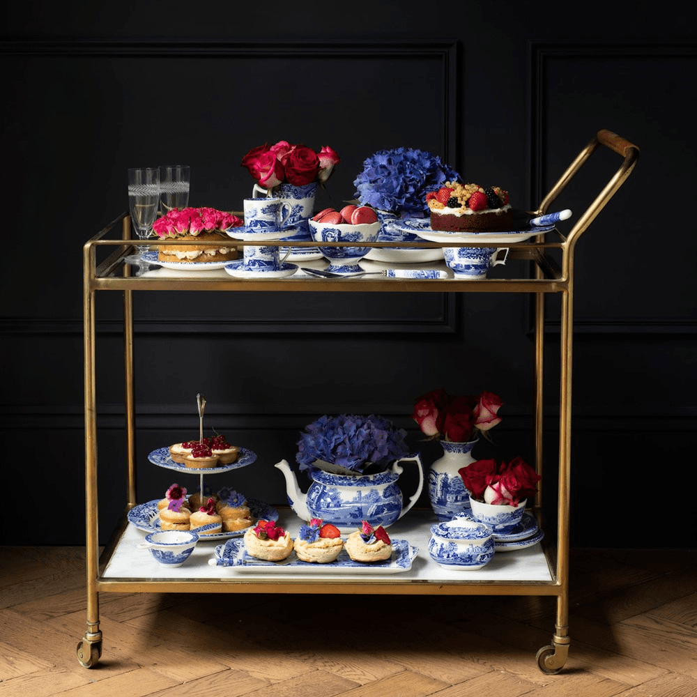 Blue Italian Round Bowl