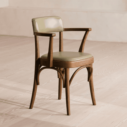 Image showing the Hamilton Dining Chair, Ash & Leather product.