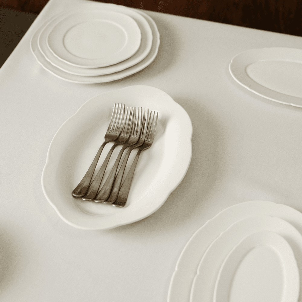 Silhouette by Sergio Herman Set of 4 Oval Plates
