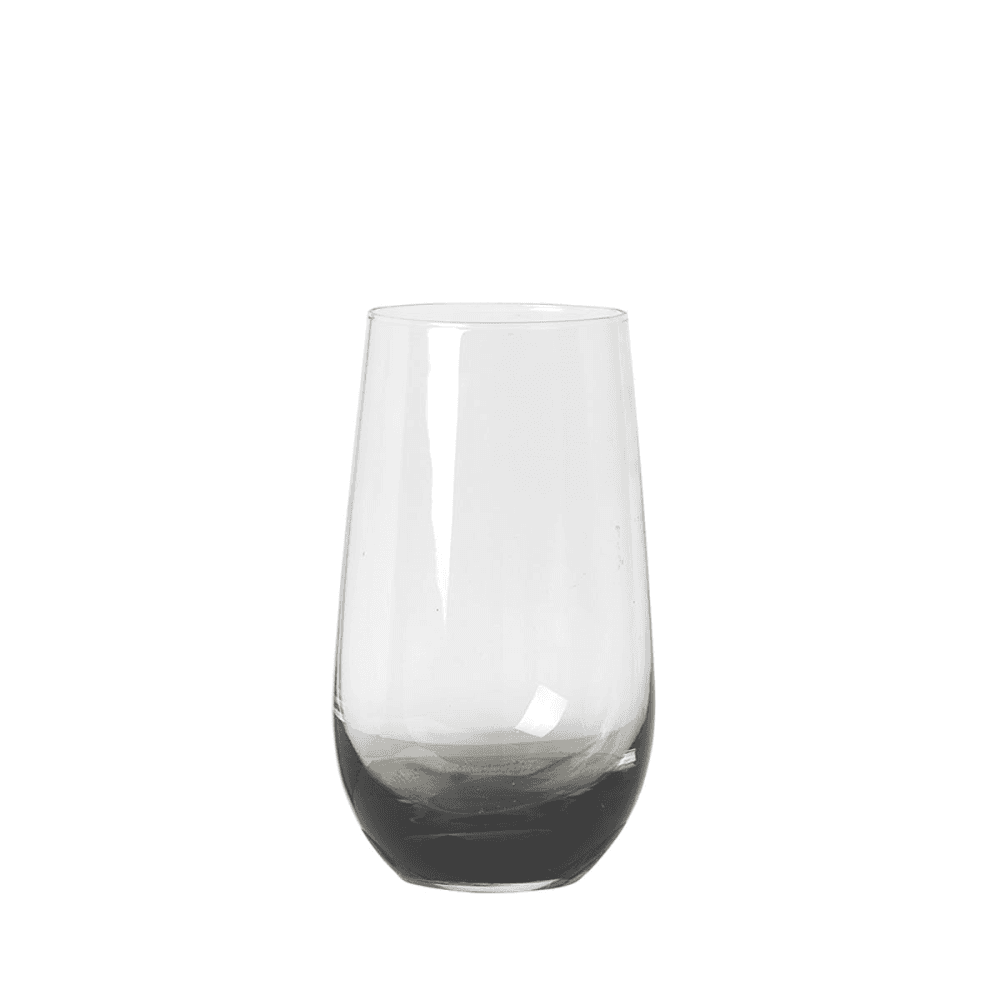 Mouth Blown Tall Tumbler, Smoke
