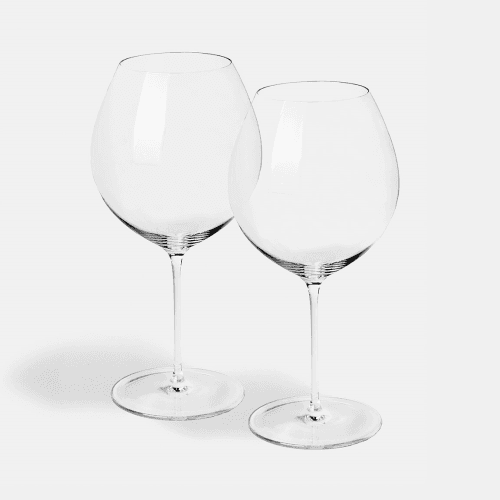 Image showing the Occassional Set of 2 Burgundy Glasses product.