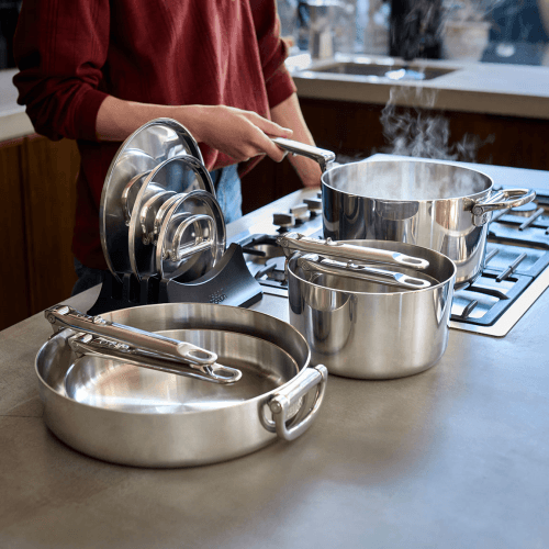 Image showing the Space 5 Piece Cookware Set, Stainless Steel product.
