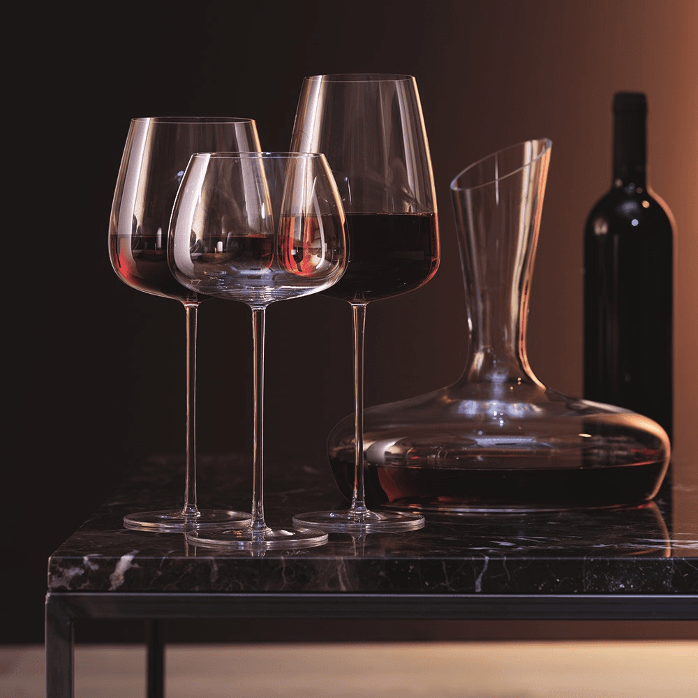 Wine Culture Pair of red wine grand glasses, clear