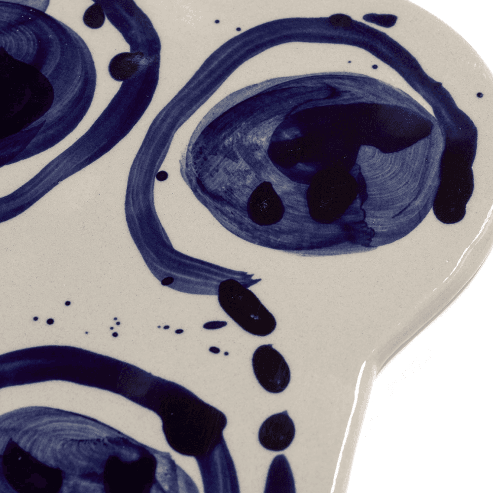 Sophia by Marie Michielssen Set of 2 Serving Plates, Beige Blue