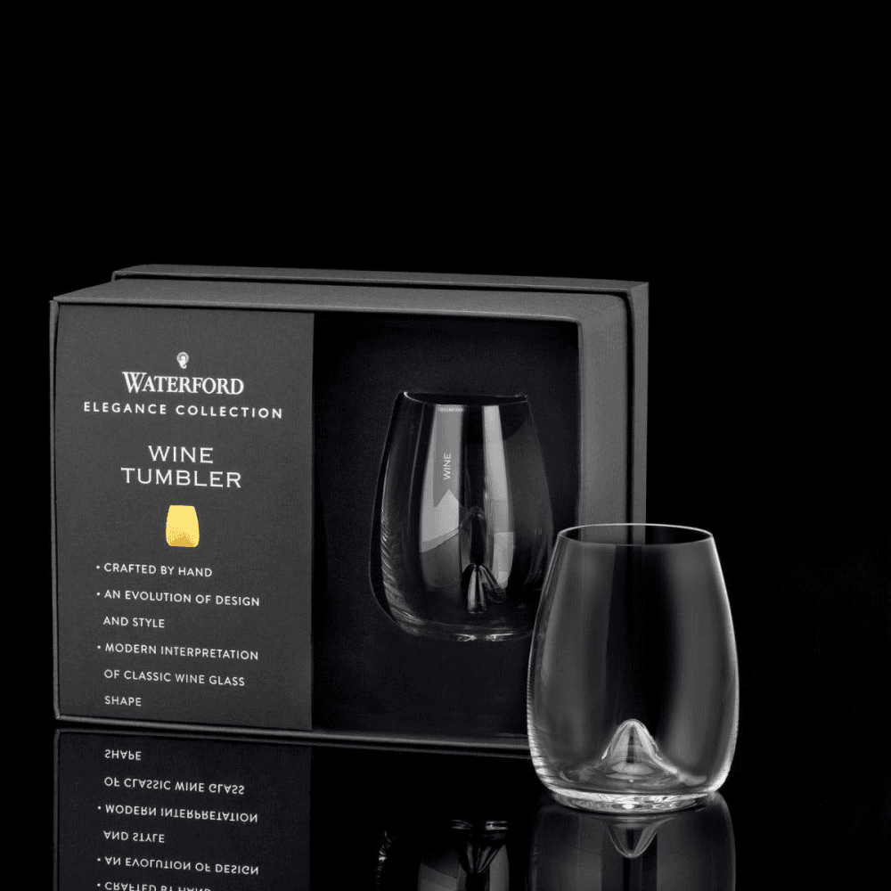Elegance Collection Pair of Stemless Wine Glasses