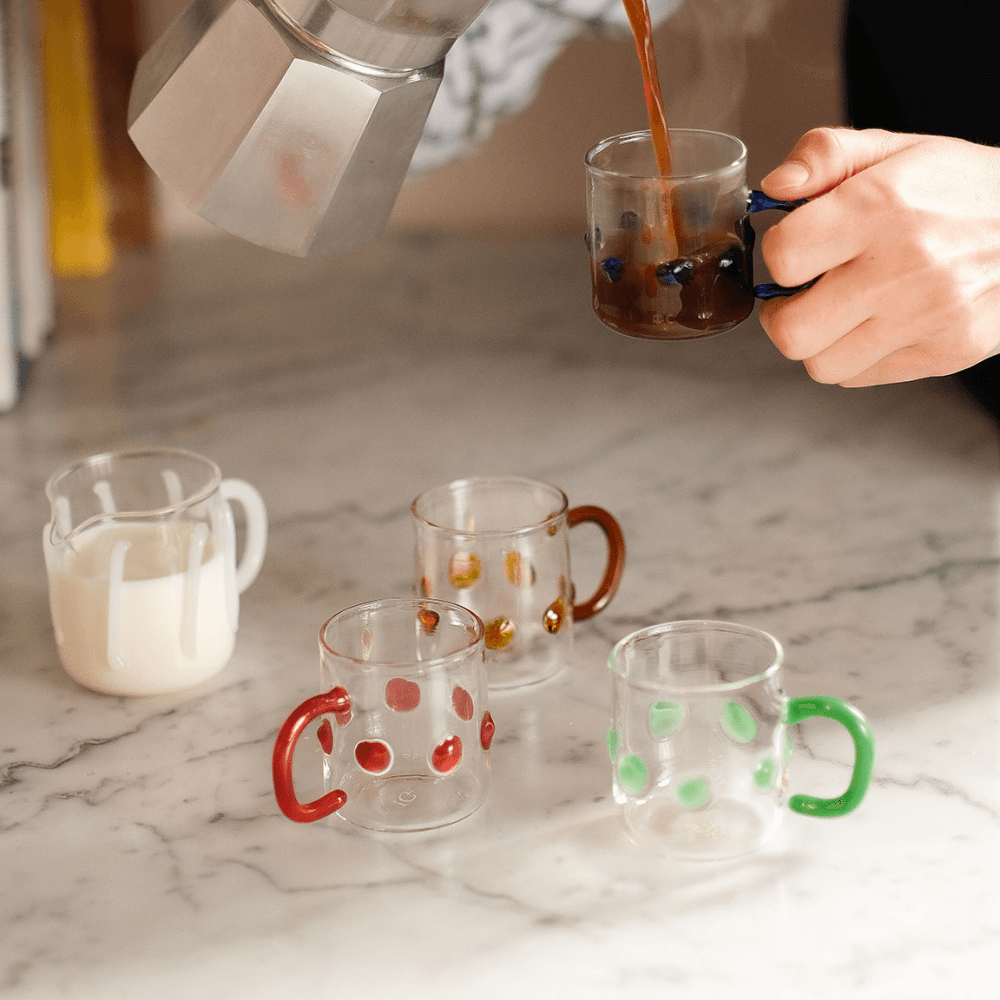 Handblown Espresso Cup, Amber