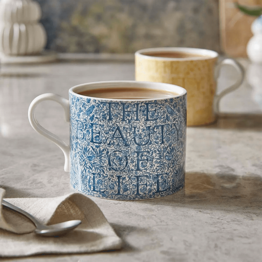 Morris & Co Beauty of Love Set of 2 Mugs, Multi