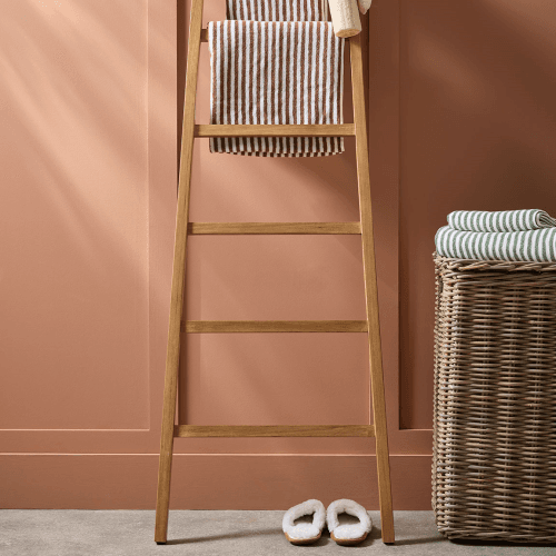 Image showing the Teak Ladder Shelf, Brown product.