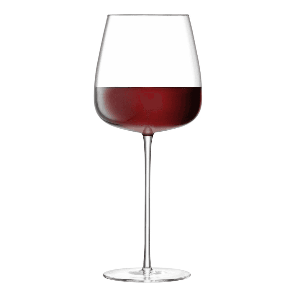 Wine Culture Pair of red wine goblets, clear