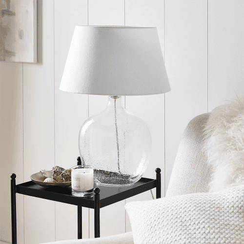Image showing the St Ives Table Lamp, Clear Glass product.