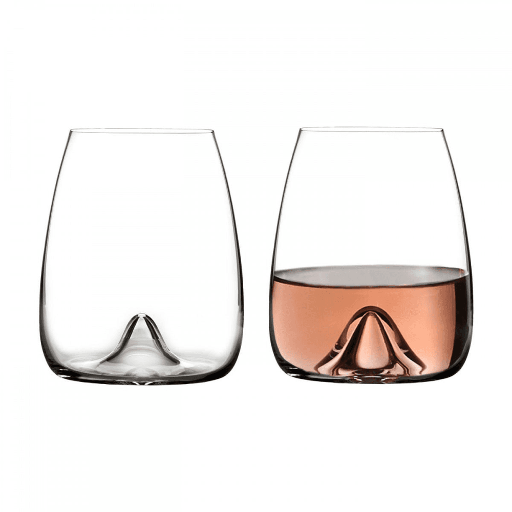 Elegance Collection Pair of Stemless Wine Glasses