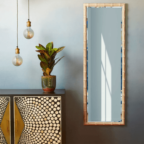 Image showing the Baloo Full Length Mirror, Natural Wood product.