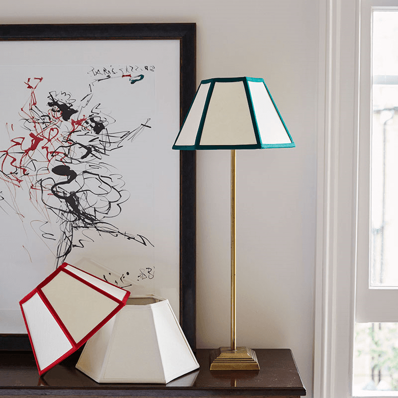 Hexagon Linen Lampshade