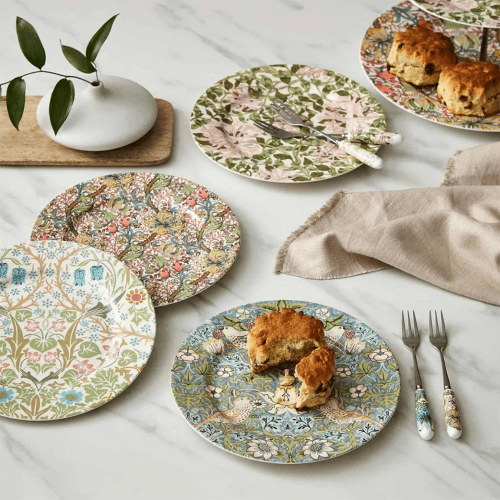 Image showing the Morris & Co Set of 4 Side Plates, Multi product.