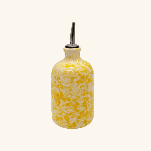 Image showing the Italian Splatterware Oil Bottle, H16cm, Butter product.
