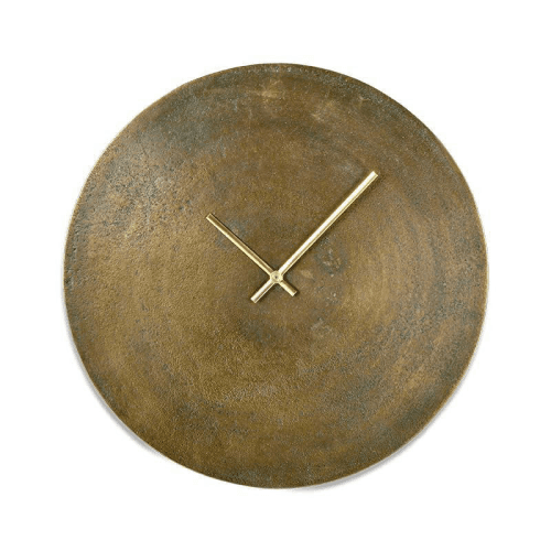 Image showing the Okota Wall Hung Clock, D58cm, Antique Brass product.
