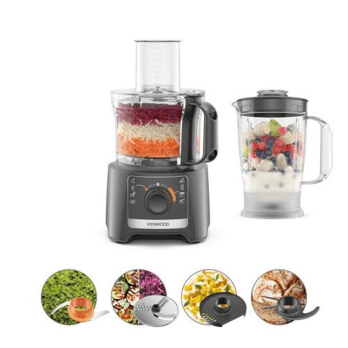 Image showing the MultiPro 2-in-1 Food Processor & Blender, Grey product.