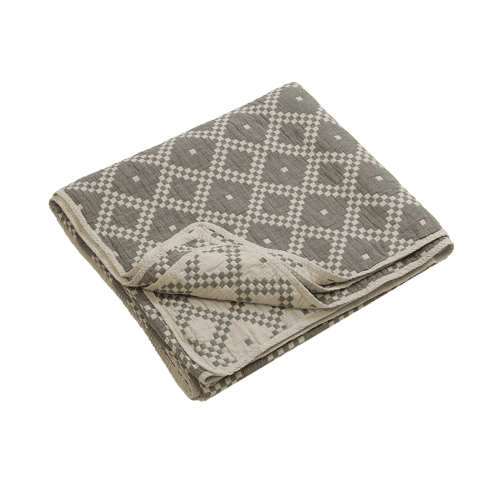 Image showing the Jodie Quilted Throw, Olive product.