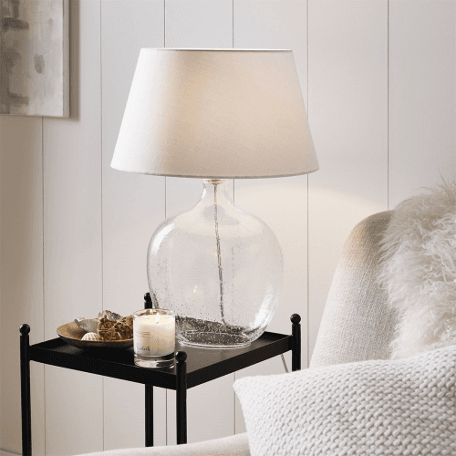 Image showing the St Ives Table Lamp, Clear Glass product.