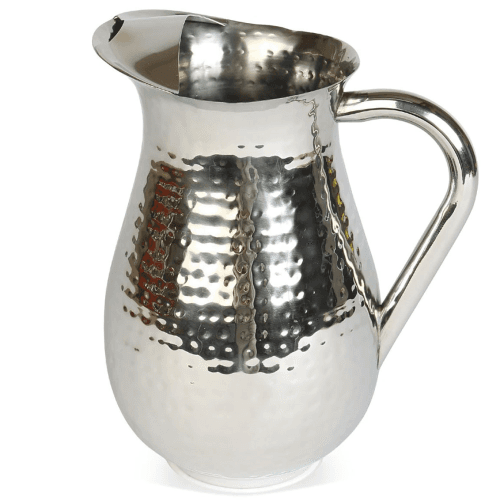Image showing the Champagne Hammered Tall pitcher, Stainless Steel product.