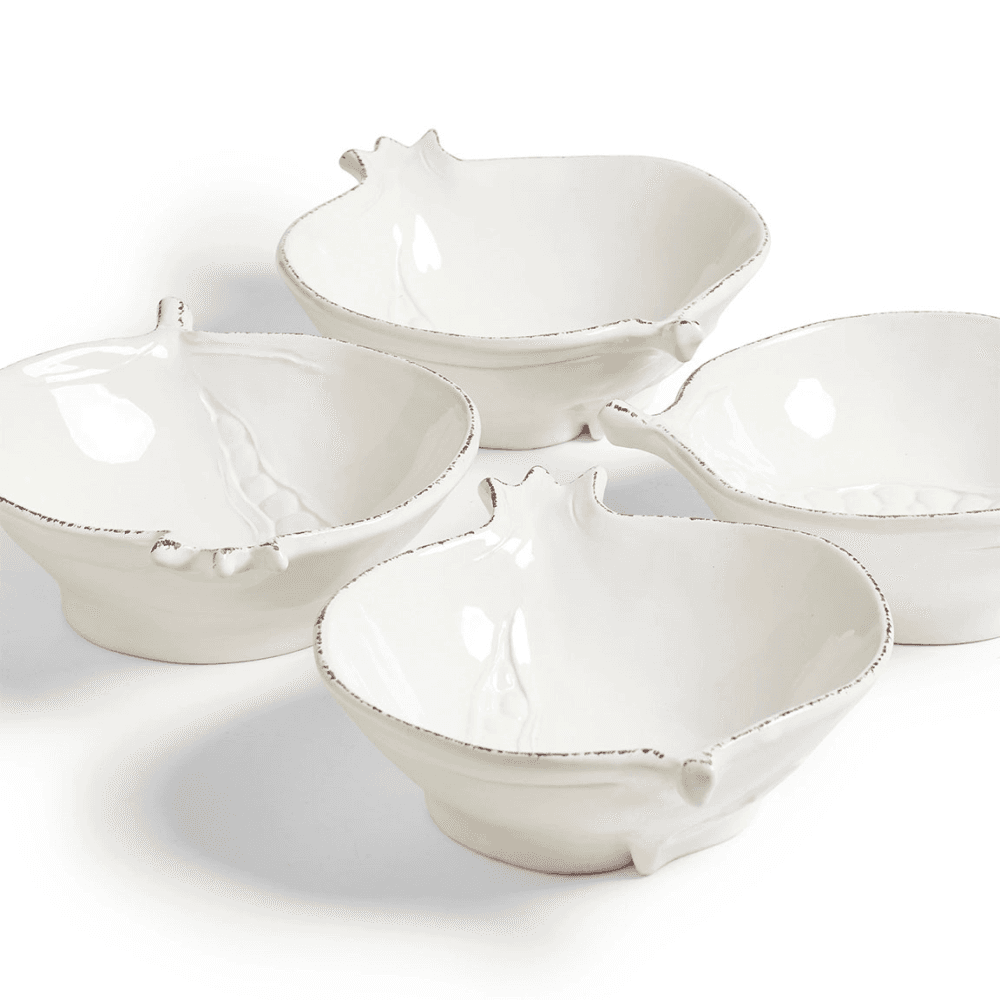 Fenoglio Cereal Bowle Set of 4, White