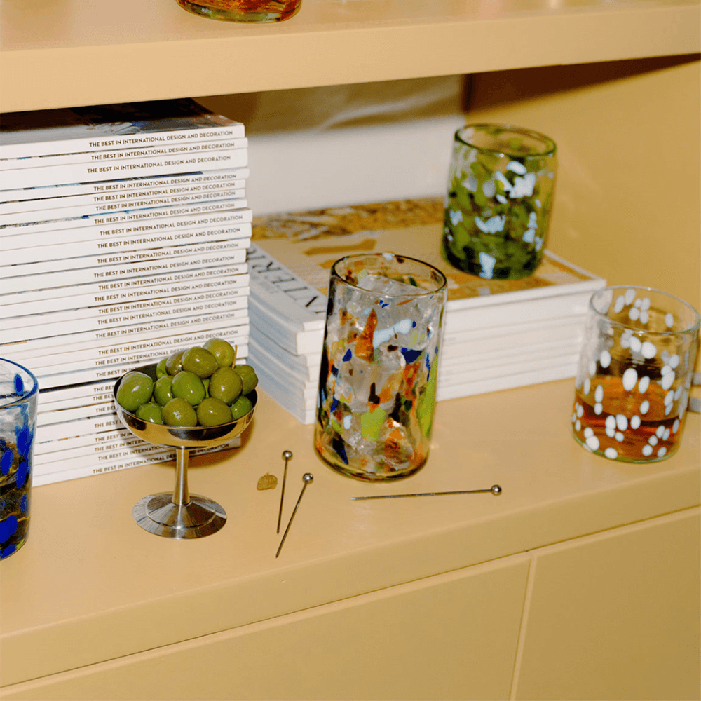 Terrazzo Set of 2 Tall Boy Tumblers, Multi