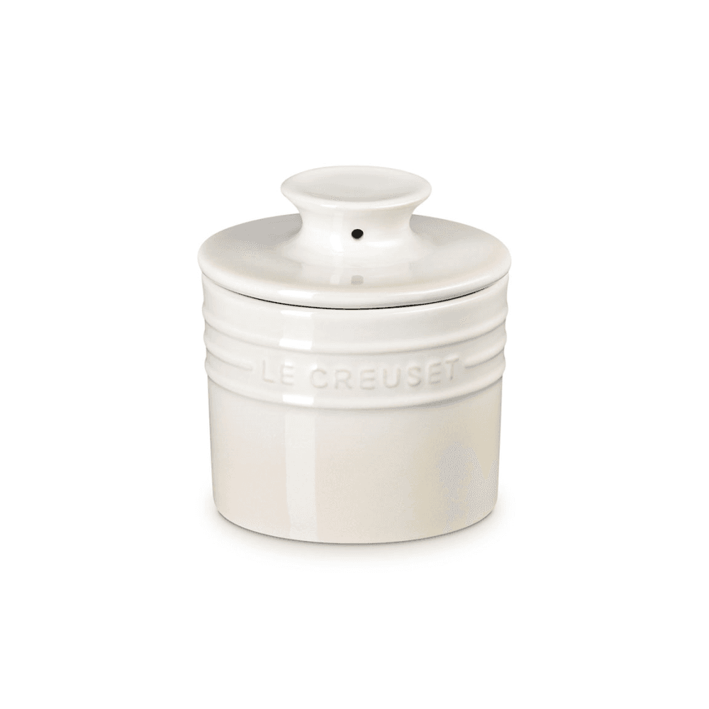 Stoneware Butter Crock, Meringue
