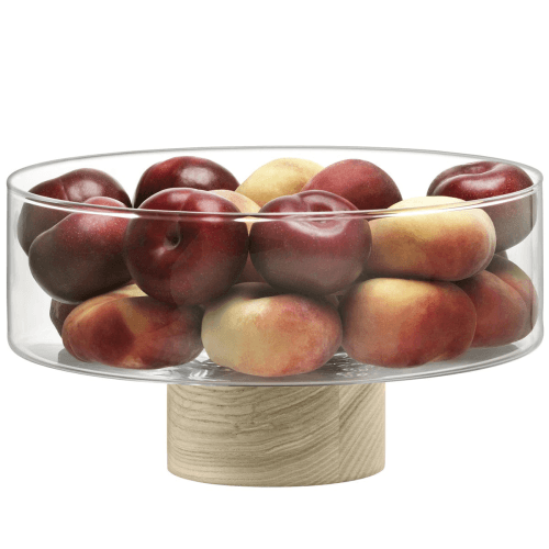 Image showing the Lotta Pedestal bowl, clear product.
