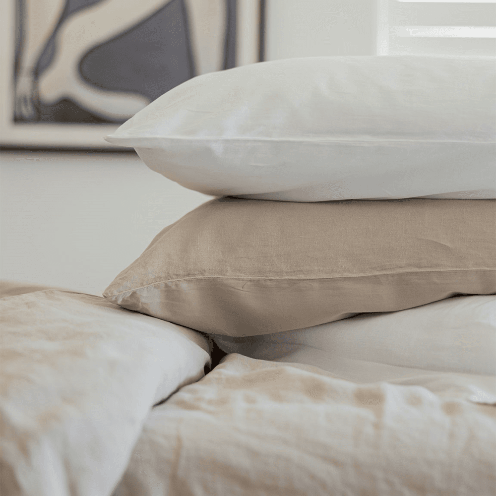 Hemp & Organic Cotton Pair of Housewife Pillowcases
